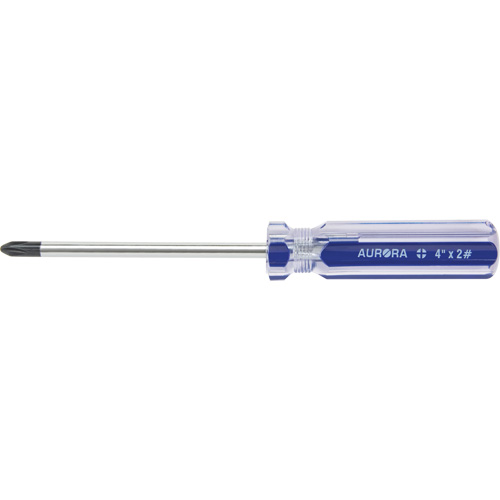 Tournevis Philips bleu transparent avec bandes, #2, Prise Plastique Northern Industrial Supply Inc.