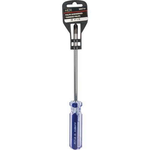Tournevis Philips bleu transparent avec bandes, #3, Prise Plastique Northern Industrial Supply Inc.
