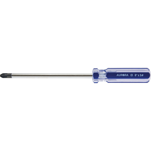 Tournevis Philips bleu transparent avec bandes, #3, Prise Plastique Northern Industrial Supply Inc.
