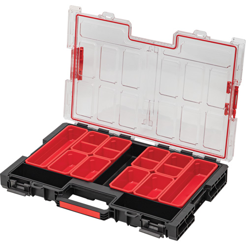 Arx&reg; Large Organizer with Bins, 21" x 15" x 3", Black Northern Industrial Supply Inc.