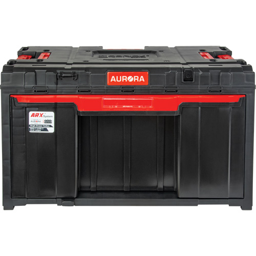Arx&reg; Single Drawer Toolbox, 11-1/5" W x 18-3/10" D x 9-1/10" H, Black/Red Northern Industrial Supply Inc.