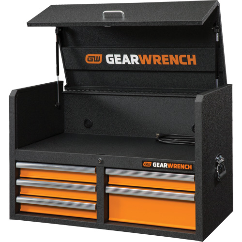 GSX Series Tool Chest, 36" W, 5 Drawers, Black/Orange Northern Industrial Supply Inc.