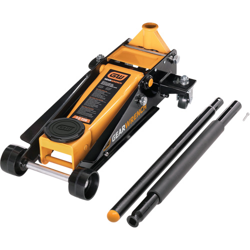 Heavy-Duty Floor Jack, 3 Ton(s) Capacity, 5-1/4" Lowered, 18-1/4" Raised, Manual Hydraulic Northern Industrial Supply Inc.