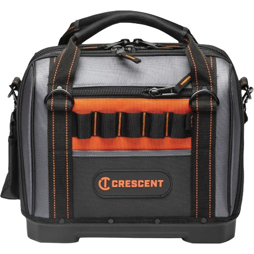 14" Tradesman Closed Top Tool Bag, Polyester, 32 Pockets, Black/Grey Northern Industrial Supply Inc.