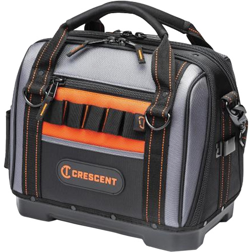 14" Tradesman Closed Top Tool Bag, Polyester, 32 Pockets, Black/Grey Northern Industrial Supply Inc.