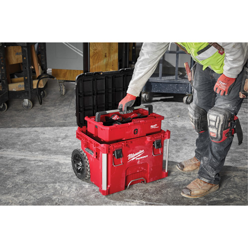 PACKOUT Rolling Tool Box, 18" x 22" x 19-1/2", Black/Red Northern Industrial Supply Inc.
