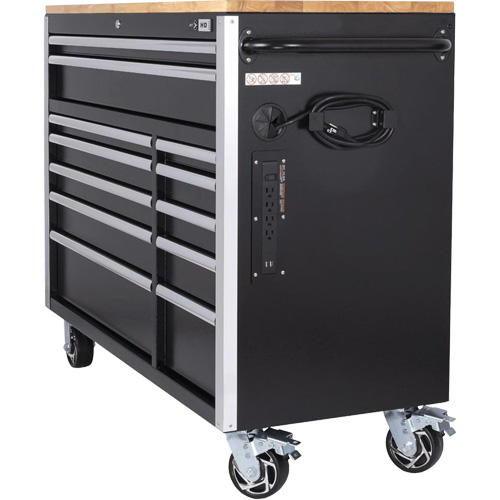 HDRC5212 Armoire mobile de s&eacute;rie HD, 12 tiroirs, 51-1/4" la x 21" p x 40-3/10" h, Noir Northern Industrial Supply Inc.