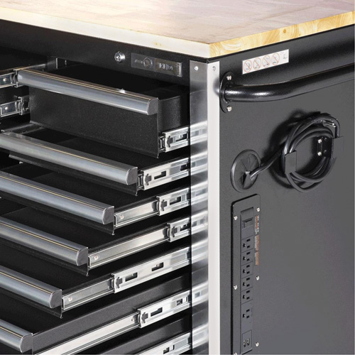 HDRC7220 Armoire mobile de s&eacute;rie HD, 20 tiroirs, 72" la x 24" p x 42-3/10" h, Noir Northern Industrial Supply Inc.