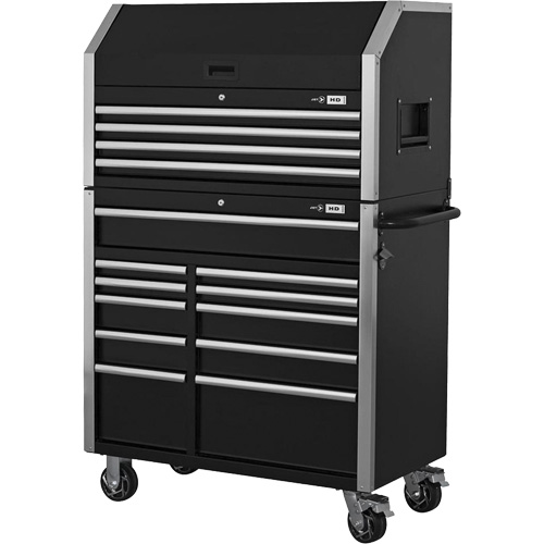 HDCC-4115 HD Series Toolbox Combo, 21-1/2" D x 44-1/5" W x 63-3/10" H, Black Northern Industrial Supply Inc.