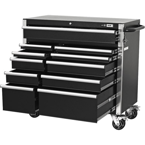 HDCC-4115 HD Series Toolbox Combo, 21-1/2" D x 44-1/5" W x 63-3/10" H, Black Northern Industrial Supply Inc.