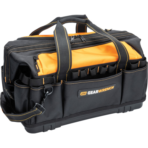 Professional 20" Tool Bag, Nylon, 33 Pockets, Black/Orange Northern Industrial Supply Inc.