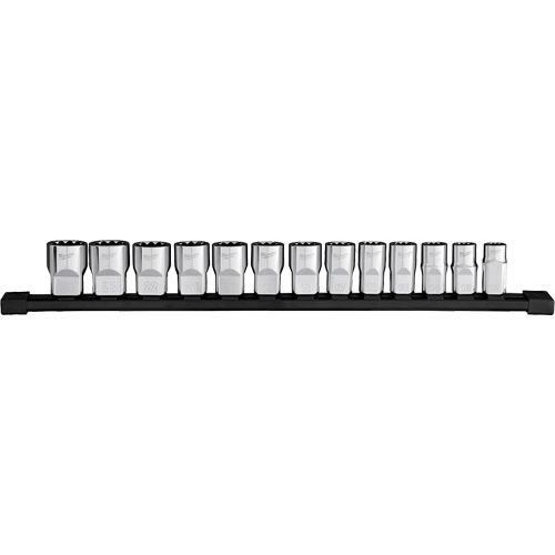 Jeu de douilles m&eacute;triques &agrave; 12 pans, 13 Mcx, Prise de 1/2" Northern Industrial Supply Inc.