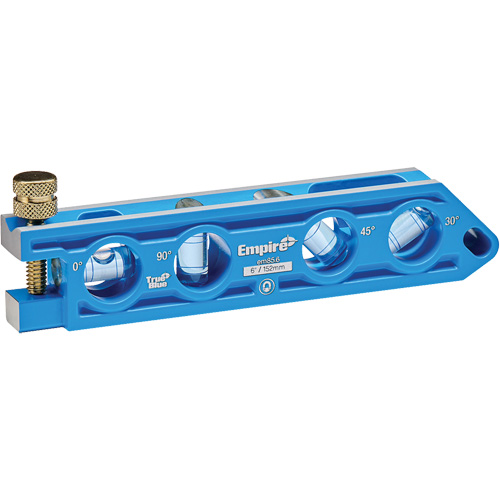 Niveau torpille moul&eacute; sous pression TRUE BLUE, 6" lo, Aluminium, 4 fioles Northern Industrial Supply Inc.