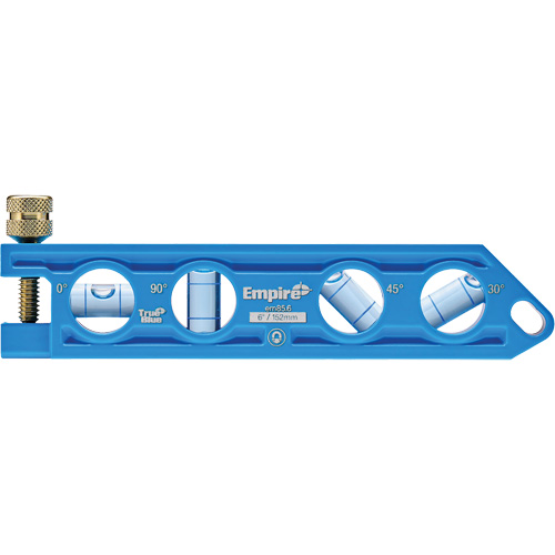 Niveau torpille moul&eacute; sous pression TRUE BLUE, 6" lo, Aluminium, 4 fioles Northern Industrial Supply Inc.