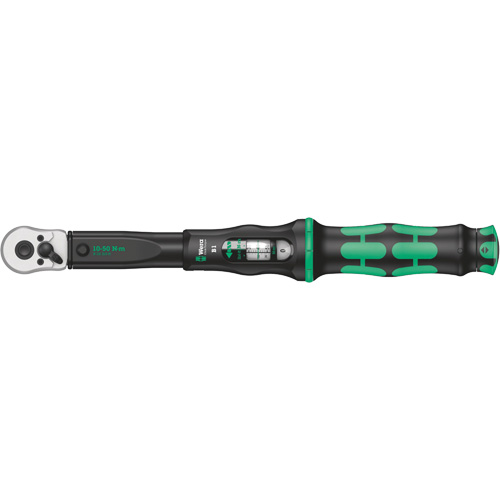 Click-Torque B Torque Wrench with Reversible Ratchet, Click, 3/8" Square Drive, 10 - 50 Nm Northern Industrial Supply Inc.