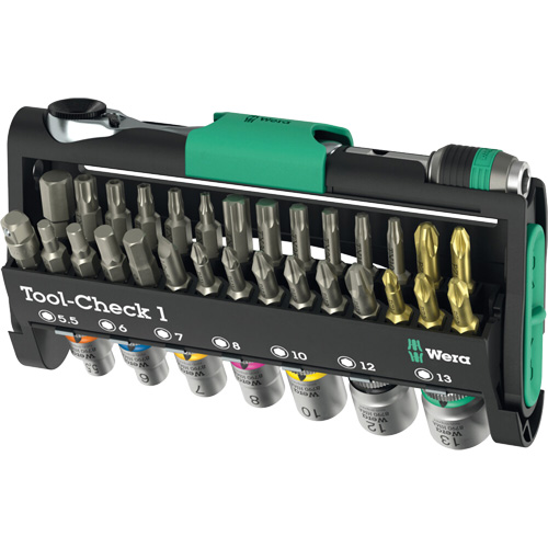 Tool-Check 1 Tool Kit, 38 Pcs, 1/4" Drive Size Northern Industrial Supply Inc.