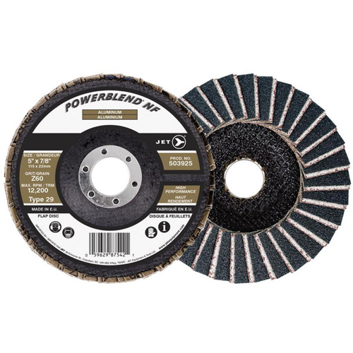 POWERBLEND NF Flap Disc, 5" x 7/8", Type 29, Z60 Grit, Zirconia Alumina Northern Industrial Supply Inc.