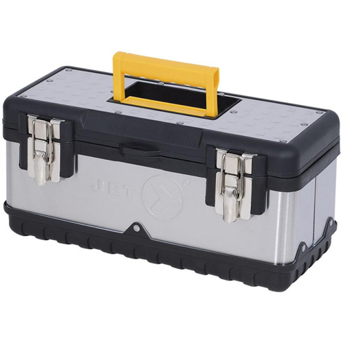 JPSTB-15 Stainless Steel Hand Tool Box, 6-1/4" D x 15" W x 7" H, Black/Silver Northern Industrial Supply Inc.