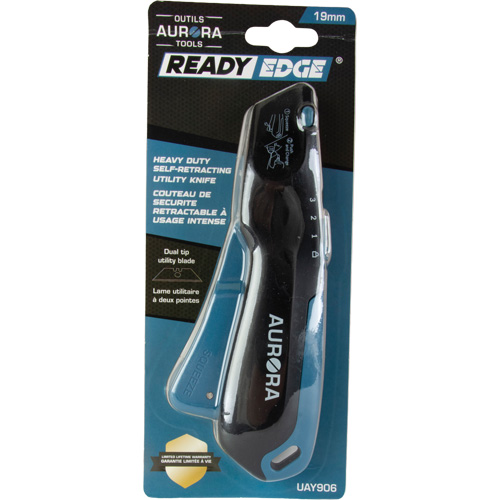 Retractable Safety Knife , Stainless Steel, Heavy-Duty, Plastic/Aluminum Handle Northern Industrial Supply Inc.