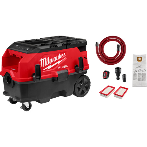 Extracteur de poussi&egrave;re de 9 gallons &agrave; deux batteries avec VACLINK M18 FUEL PACKOUT , 27-3/4" x 16-3/4" x 19" Northern Industrial Supply Inc.