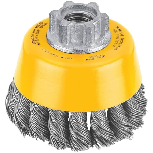 Brosse boisseau en fil de carbone torsad&eacute; &agrave; haute performance, 3" dia. x 5/8"-11 arbre Northern Industrial Supply Inc.