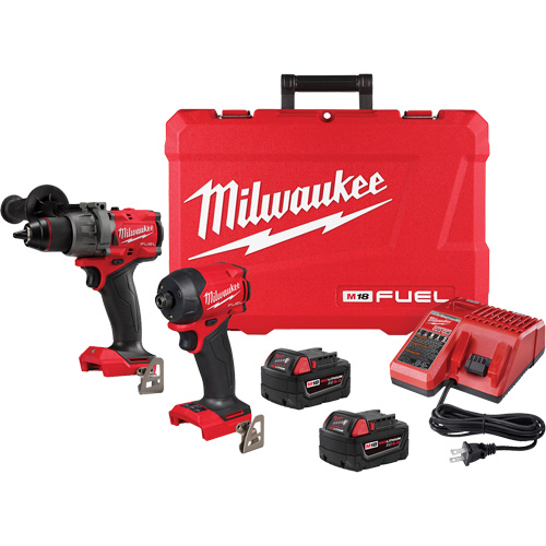 Ensemble &agrave; deux outils perceuse-visseuse &agrave; percussion &agrave; prise 1/2" M18 FUEL et visseuse hydraulique &agrave; prise hexagonale &agrave; prise 1/4" SURGE, Lithium-ion, 18 V Northern Industrial Supply Inc.