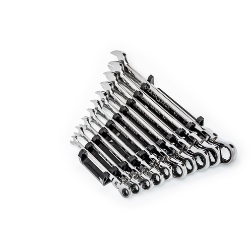 90-Tooth 12 Point SAE Wrench Set, Flex Head/Ratcheting Combination, 10 Pieces, Imperial Northern Industrial Supply Inc.