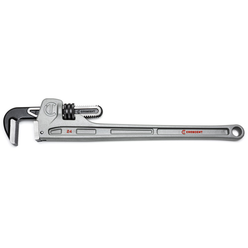Cl&eacute; &agrave; tuyaux, Cap des m&acirc;choires 3-1/2", Longueur 24", Fini Rev&ecirc;tement en poudre, Prise Ergonomique Northern Industrial Supply Inc.