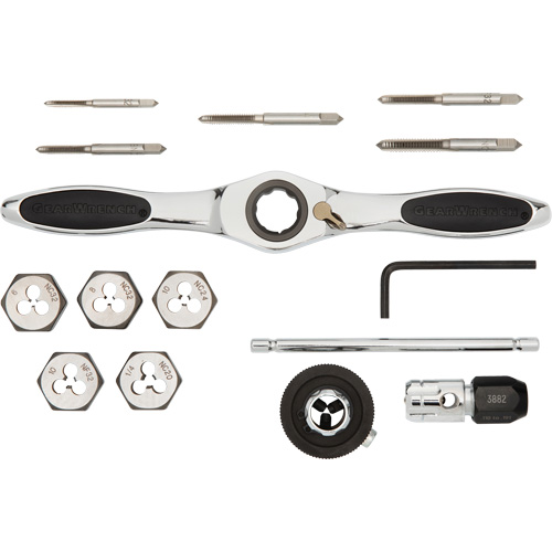 SAE Ratcheting Tap & Die Set, 15 Pieces Northern Industrial Supply Inc.