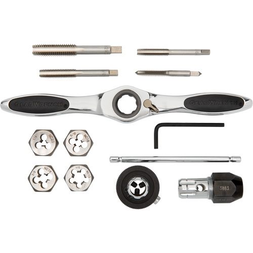 SAE Ratcheting Tap & Die Set, 13 Pieces Northern Industrial Supply Inc.
