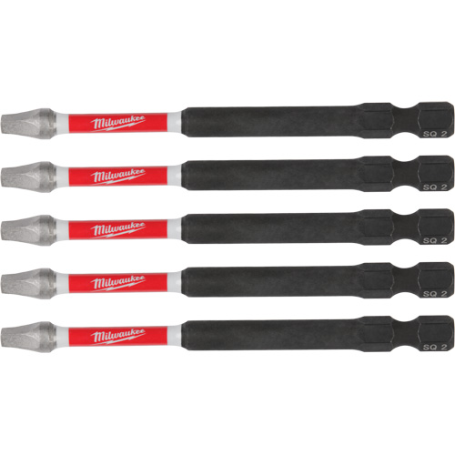 SHOCKWAVE Impact Recess Power Bits, Square, 2 Tip, 3-1/2" Length Northern Industrial Supply Inc.