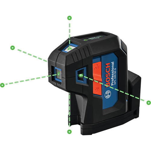 Laser dalignement autonivelant &agrave; faisceau vert &agrave; cinq points Northern Industrial Supply Inc.