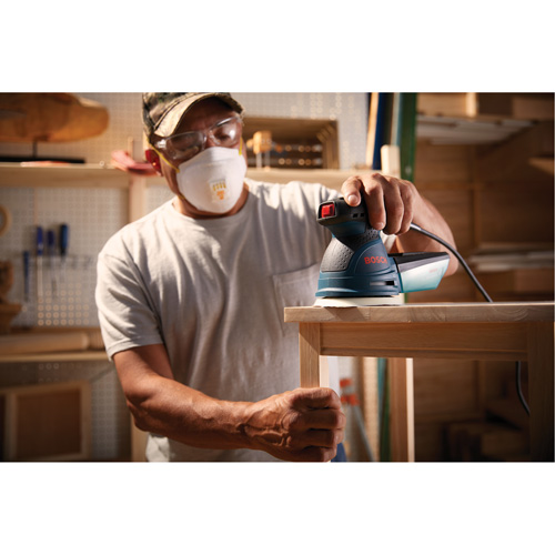 Palm Random Orbit Sander/Polisher, 5" Sand Paper, 2.5 A, 120 V Northern Industrial Supply Inc.