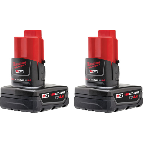 M12 REDLITHIUM XC4.0 Batteries, Lithium-Ion, 12 V, 4 Ah Northern Industrial Supply Inc.