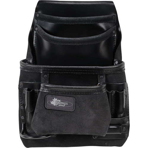 Phantom Collection Heavy-Duty Nail & Tool Bag, Leather, 10 Pockets, Black Northern Industrial Supply Inc.