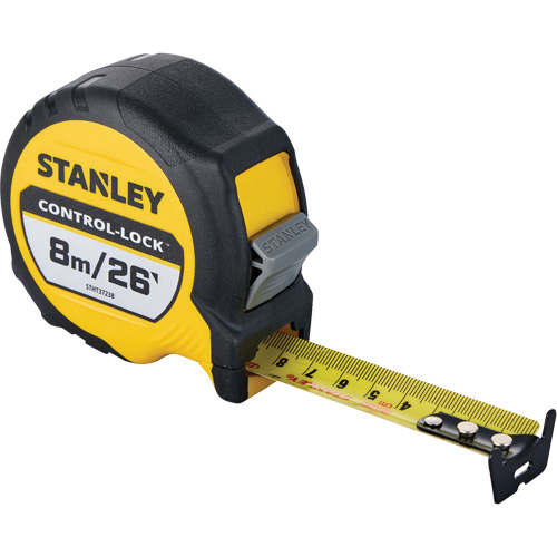 CONTROL-LOCK Tape Measure, 25 mm x 26'/8 m, Imperial & Metric Graduations Northern Industrial Supply Inc.