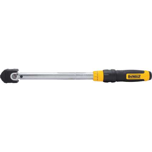 Cl&eacute; dynamom&eacute;trique &agrave; microm&egrave;tre, &agrave; cliquer, Entraînement 3/8" carr&eacute;, 20 - 100 lb-pi/27,11-135. 58 N.m Northern Industrial Supply Inc.