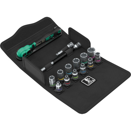 Jeu de cl&eacute; &agrave; cliquet SA 13 Zyklop Comfort avec levier dinversion, 15 Mcx, Prise de 1/4" Northern Industrial Supply Inc.