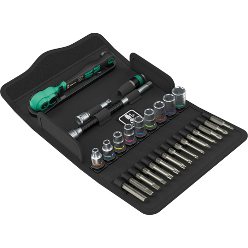 Jeu de cl&eacute; &agrave; cliquet SA 15 Zyklop Comfort avec levier dinversion, 28 Mcx, Prise de 1/4" Northern Industrial Supply Inc.