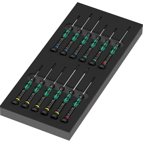 Foam Insert Kraftform Micro Screwdriver Set 2, 13 Pcs. Northern Industrial Supply Inc.