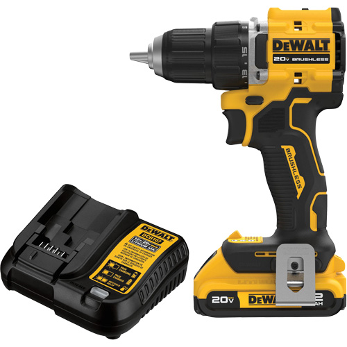 Ensemble visseuse-perceuse sans fil et sans balai ATOMIC COMPACT SERIES, Lithium-ion, 20 V, Mandrin 1/2" Northern Industrial Supply Inc.