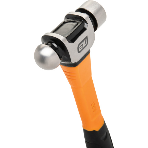 Ball Pein Hammer, 16 oz. Head Weight, Plain/Polished Face, Fibreglass Handle Northern Industrial Supply Inc.