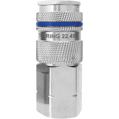 Raccord industriel rapide QUIKSILVER, Laiton nickel&eacute;, 1/2", NPT femelle, 500 psi Northern Industrial Supply Inc.