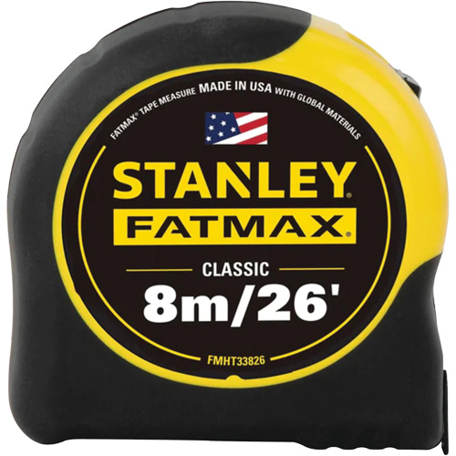 FATMAX&reg; Tape Measure, 1-1/4" x 26'/8 m, Imperial & Metric Graduations Northern Industrial Supply Inc.