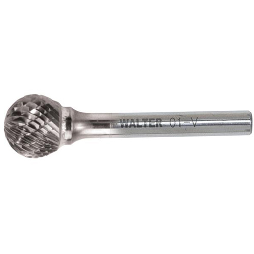 Double Cut Ball Shaped Burr, SD-1, 1/4" Dia., 1/4" Shank, 7/32" Depth of Cut Northern Industrial Supply Inc.