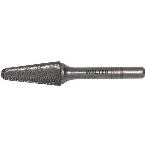 Double Cut Cone Carbide Burr, 1/2" Dia., 1/4" Shank, 1-1/8" Depth of Cut Northern Industrial Supply Inc.