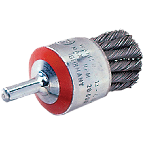 Mounted Knot-Twisted Wire Brush, 1-1/8" Dia., 0.02" Wire Dia., 1/4" Shank Northern Industrial Supply Inc.