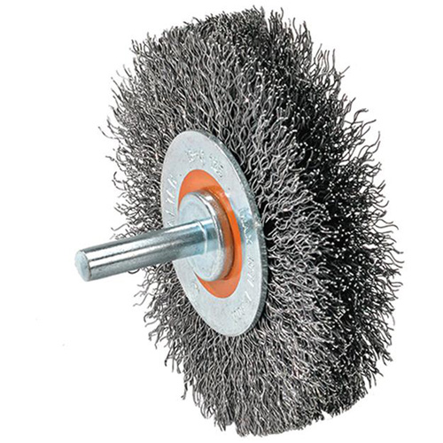 Mounted Crimped Wire Wheel, 1-3/8" Dia., 0.008" Fill Northern Industrial Supply Inc.
