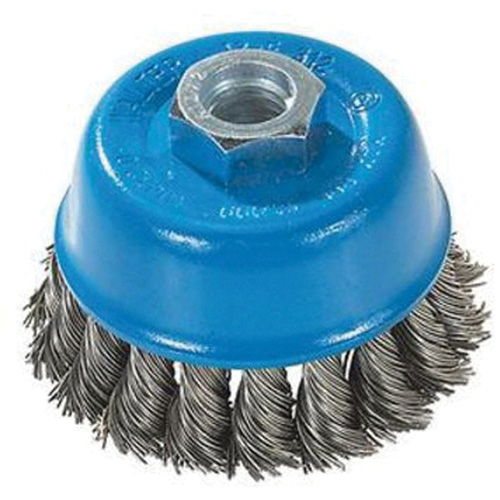 Knot-Twisted Wire Cup Brush, 3" Dia. x M10x1.25 Arbor Northern Industrial Supply Inc.