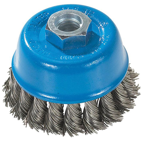 Brosse &agrave; fils nou&eacute;s torsad&eacute;s, 3" dia. x M14 arbre Northern Industrial Supply Inc.